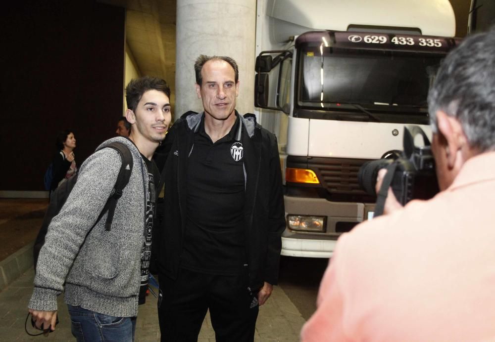 Llegada del Valencia CF a Las Palmas