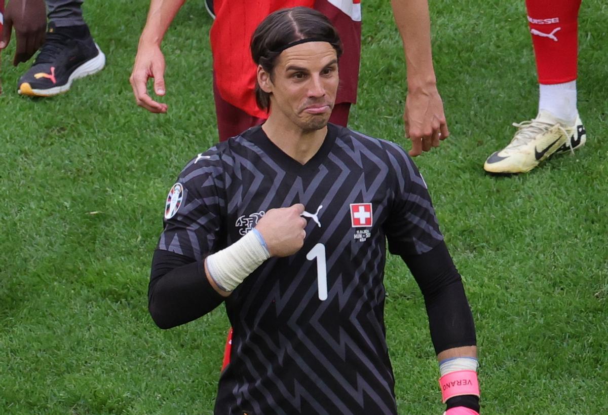 Yann Sommer con Suiza en la Eurocopa 2024