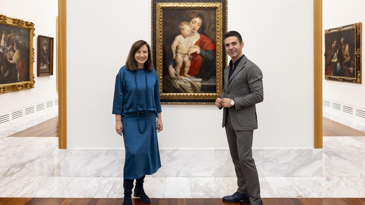 Marta Alonso, secretaria autonómica y Pablo González, director del Bellas Artes