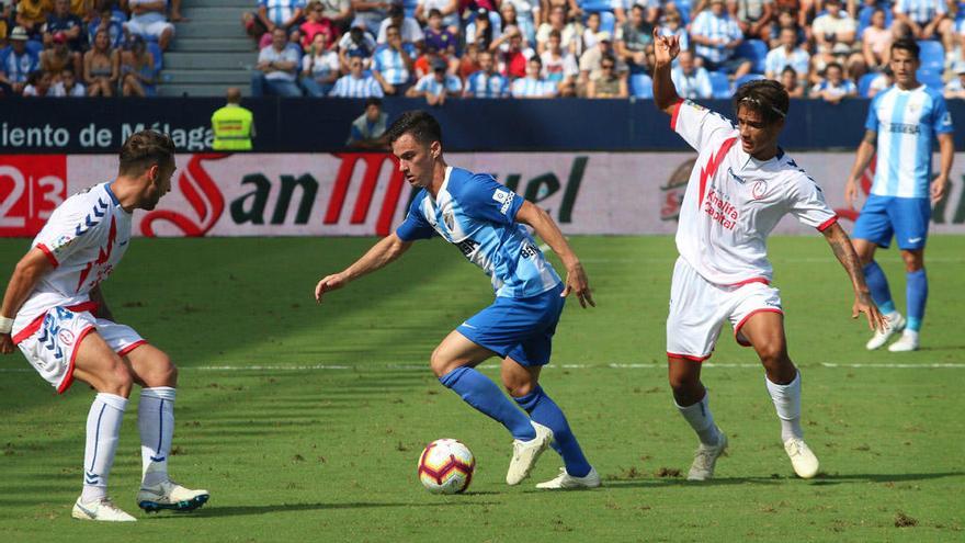 Juanpi Añor, durante el partido contra el Rayo Majadahonda.