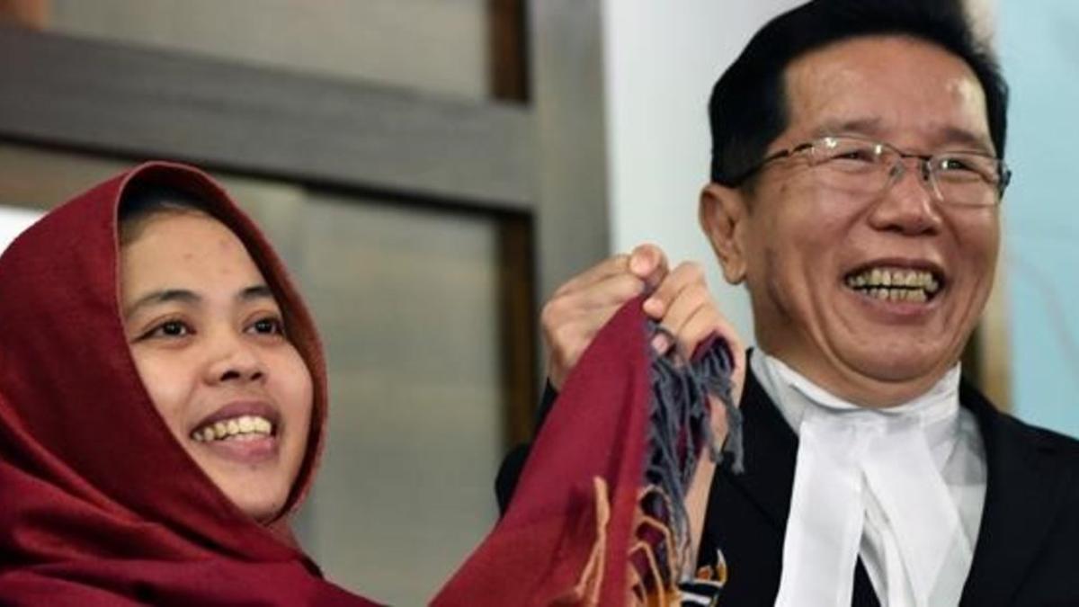 Siti Aisyah, liberada tras quedar libre de cargos por matar al hermanastro de Kim Jong-un.