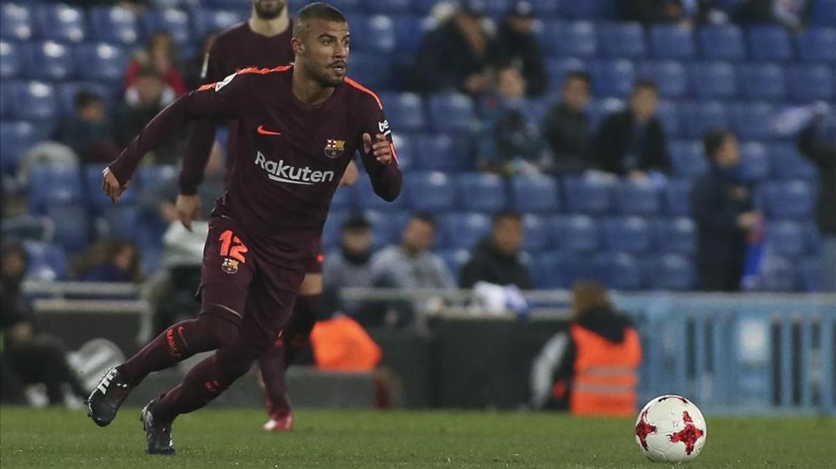 Rafinha pudo haber jugado su último partido con el Barça ante el Espanyol