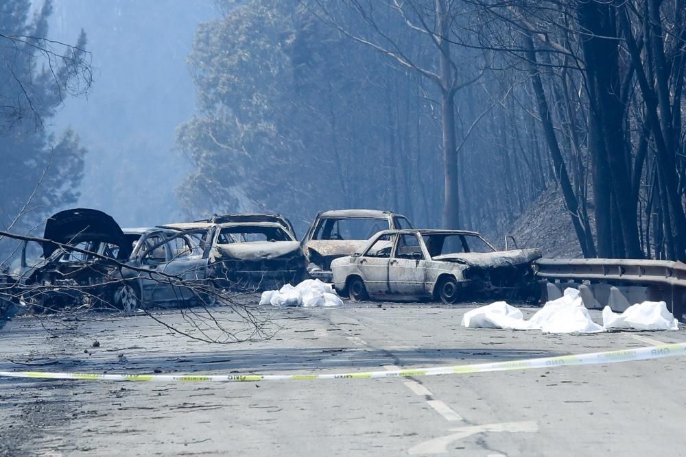 Incendio de grandes dimensiones en Portugal