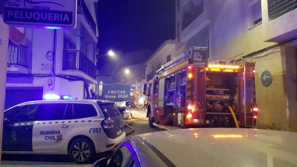 Incendio en el garaje de un edificio de Altea