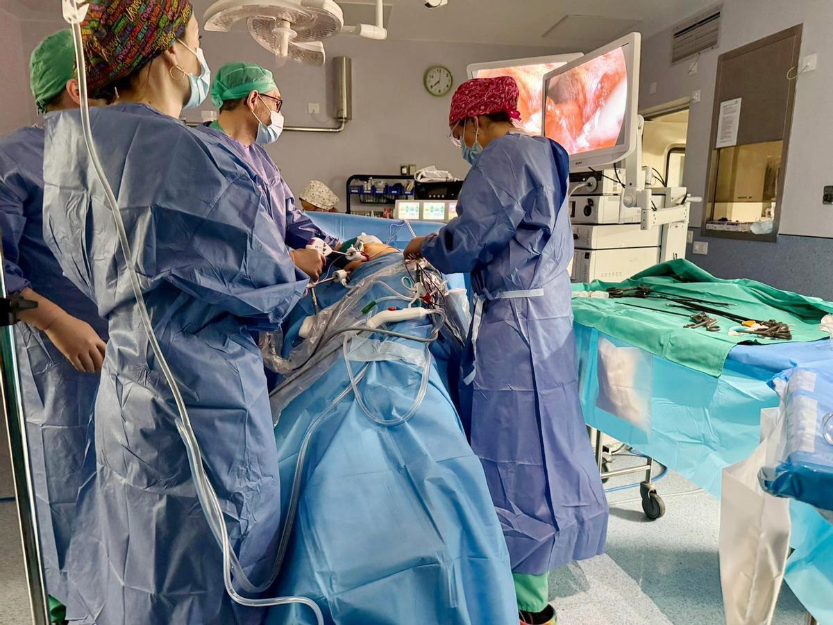 Operación de trasplante de riñón