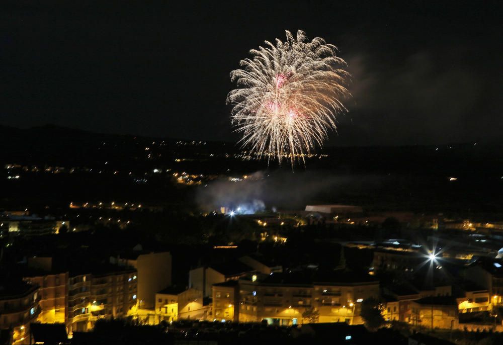 El castell de focs de Manresa 2020 vist des del Puigberenguer