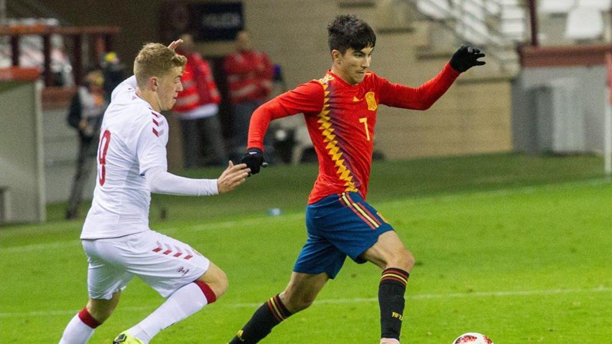 España sub-21, que goleó a Dinamarca (4-1), igualó a una diana con Francia.