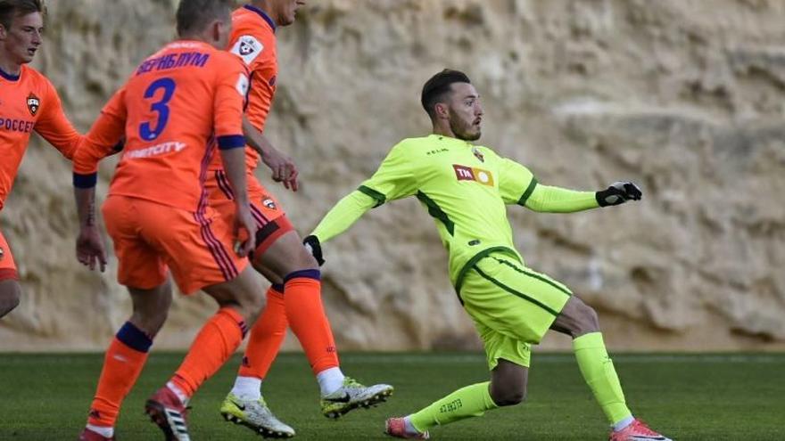 Josan, durante el encuentro de ayer frente al CSKA de Moscú