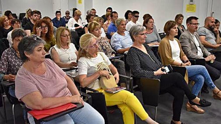 Els assistents a la presentació del projecte ahir a Girona.