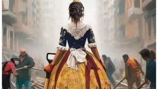 La impactante ilustración "fallera" sobre la Dana y todos sus detalles