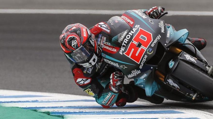 Fabio Quartararo en el circuito de Jerez.