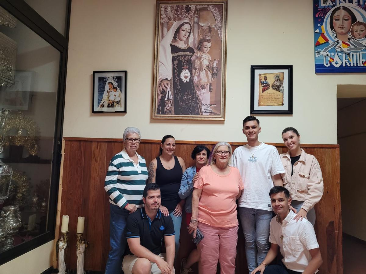 Integrantes de la comisión de las fiestas del Carmen de La Isleta.