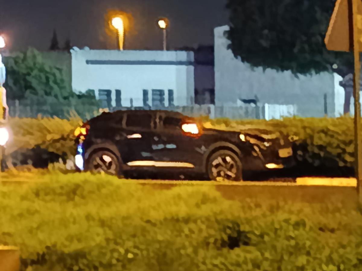Estado en el que quedó el coche accidentado.