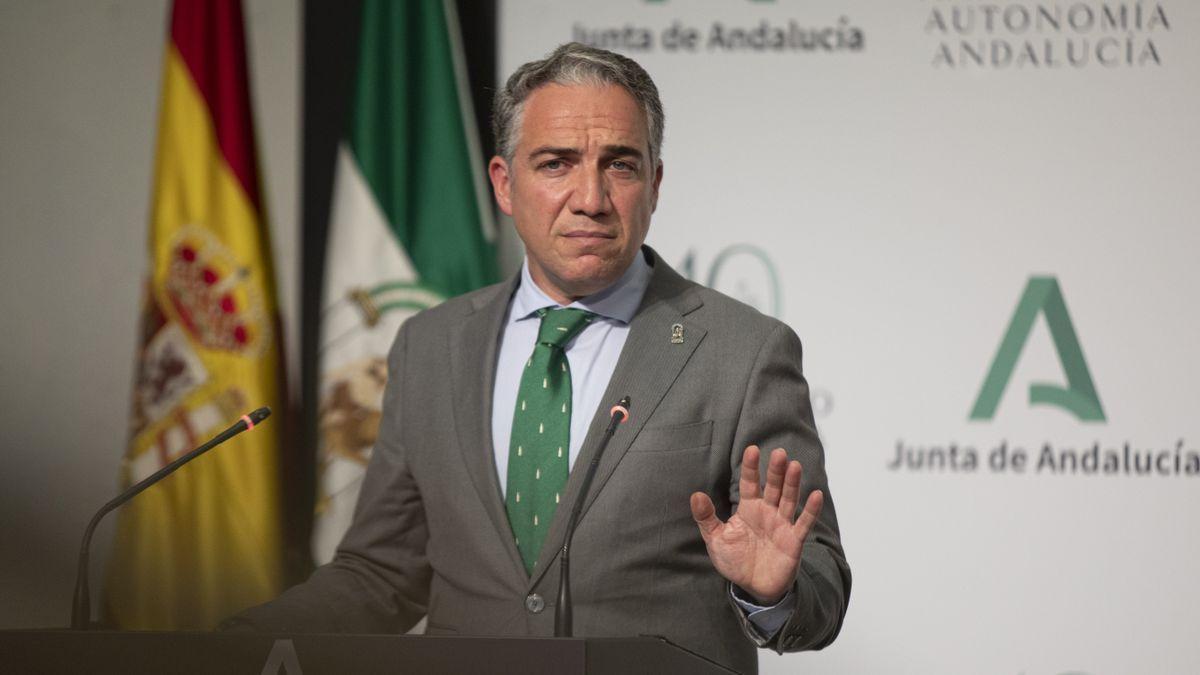 El consejero de Presidencia de la Junta de Andalucía, Elías Bendodo.