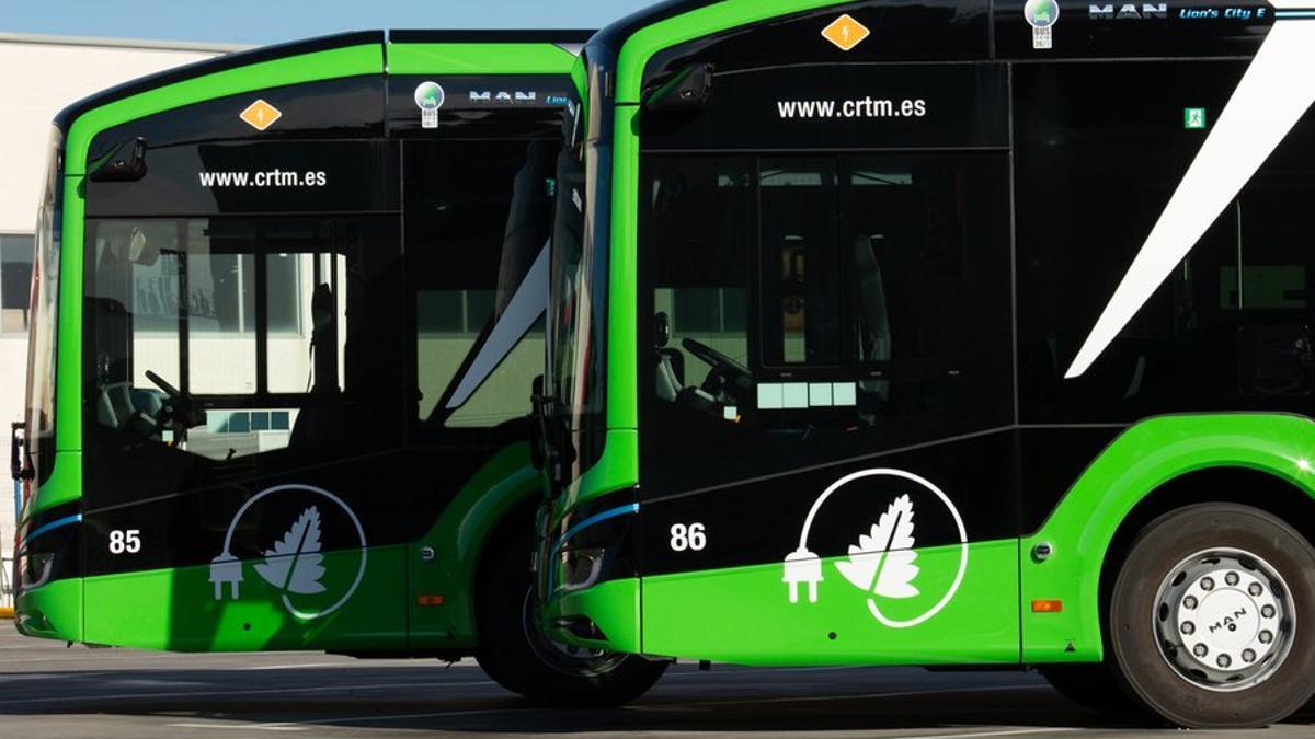 Autobuses del Consorcio Regional de Transportes de Madrid.