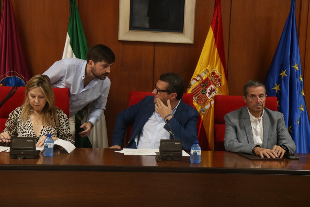 José María Bellido, en el pleno celebrado hoy, el último del mandato.