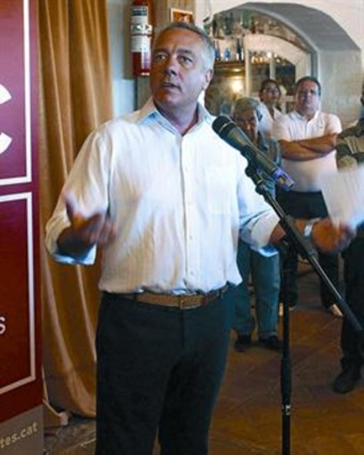 Pere Navarro, líder del PSC, dimecres passat a Palafrugell.