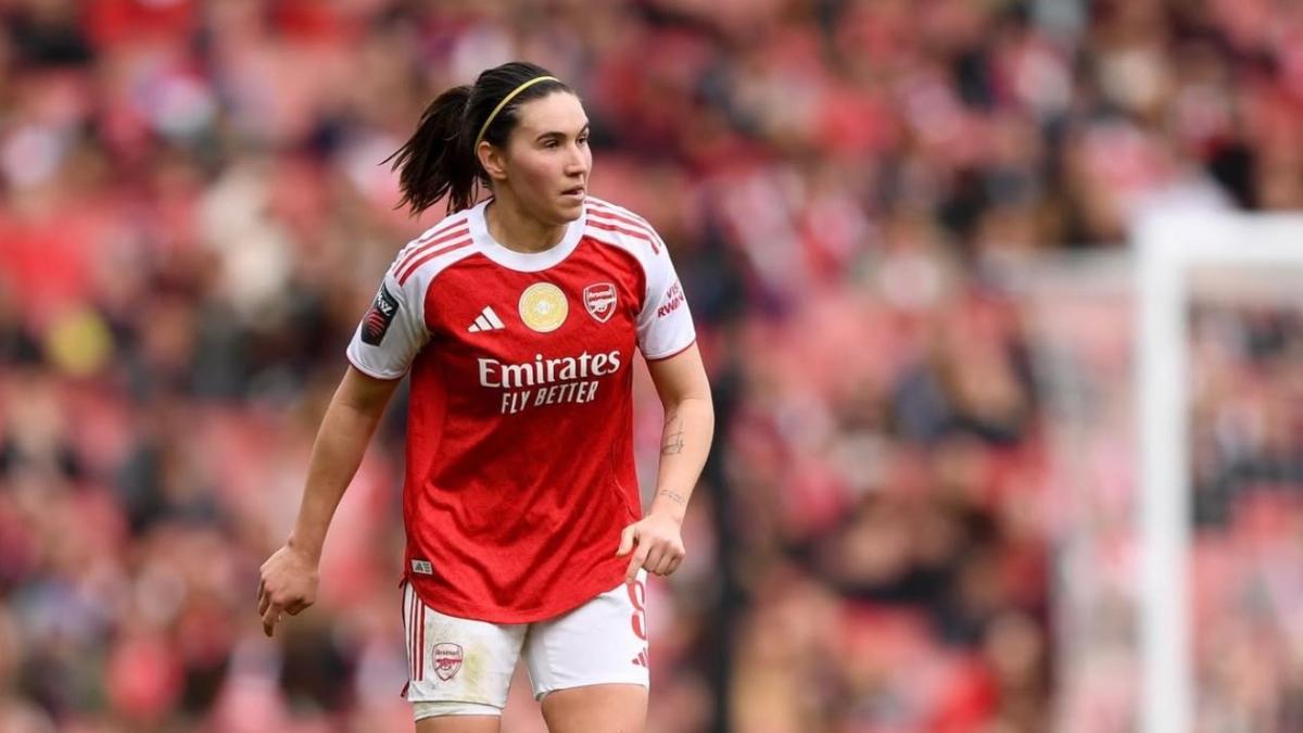 Mariona Caldentey con el Arsenal