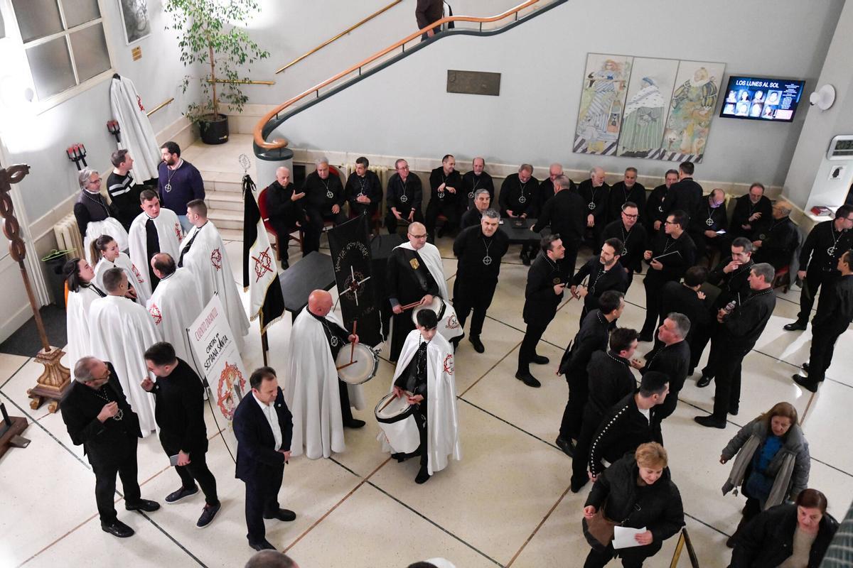 Espectáculo de la Tercera Caída sobre la procesión del Lunes Santo en el Teatro Principal de Zamora
