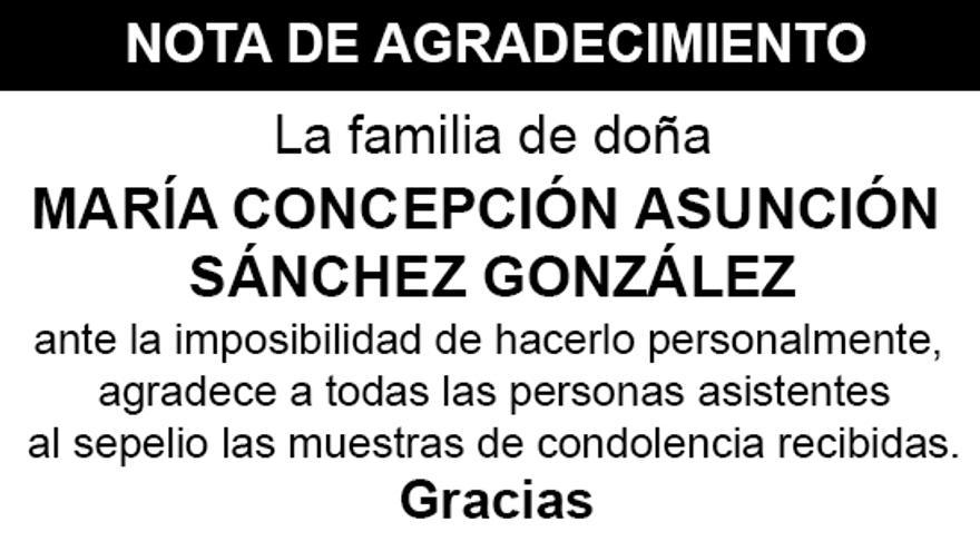 Nota Maria Concepción Asunción Sánchez González