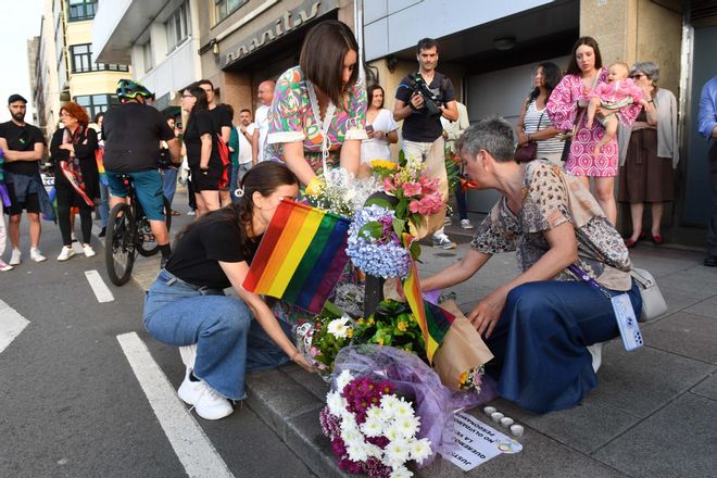 Homenaje en A Coruña a Samuel Luiz dos años después del crimen: "No podemos olvidar lo que pasó"