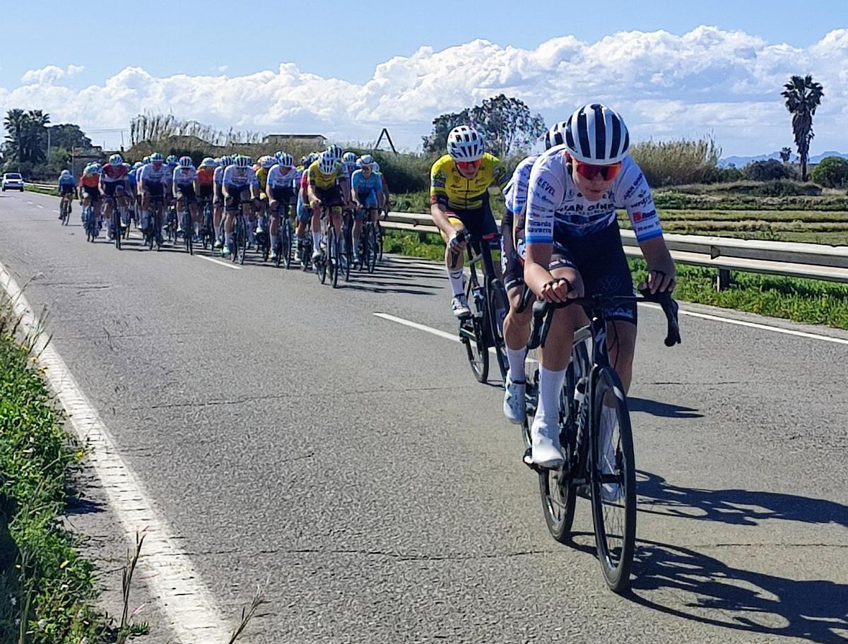 Ciclista en una de las carreras del pasado fin de semana.