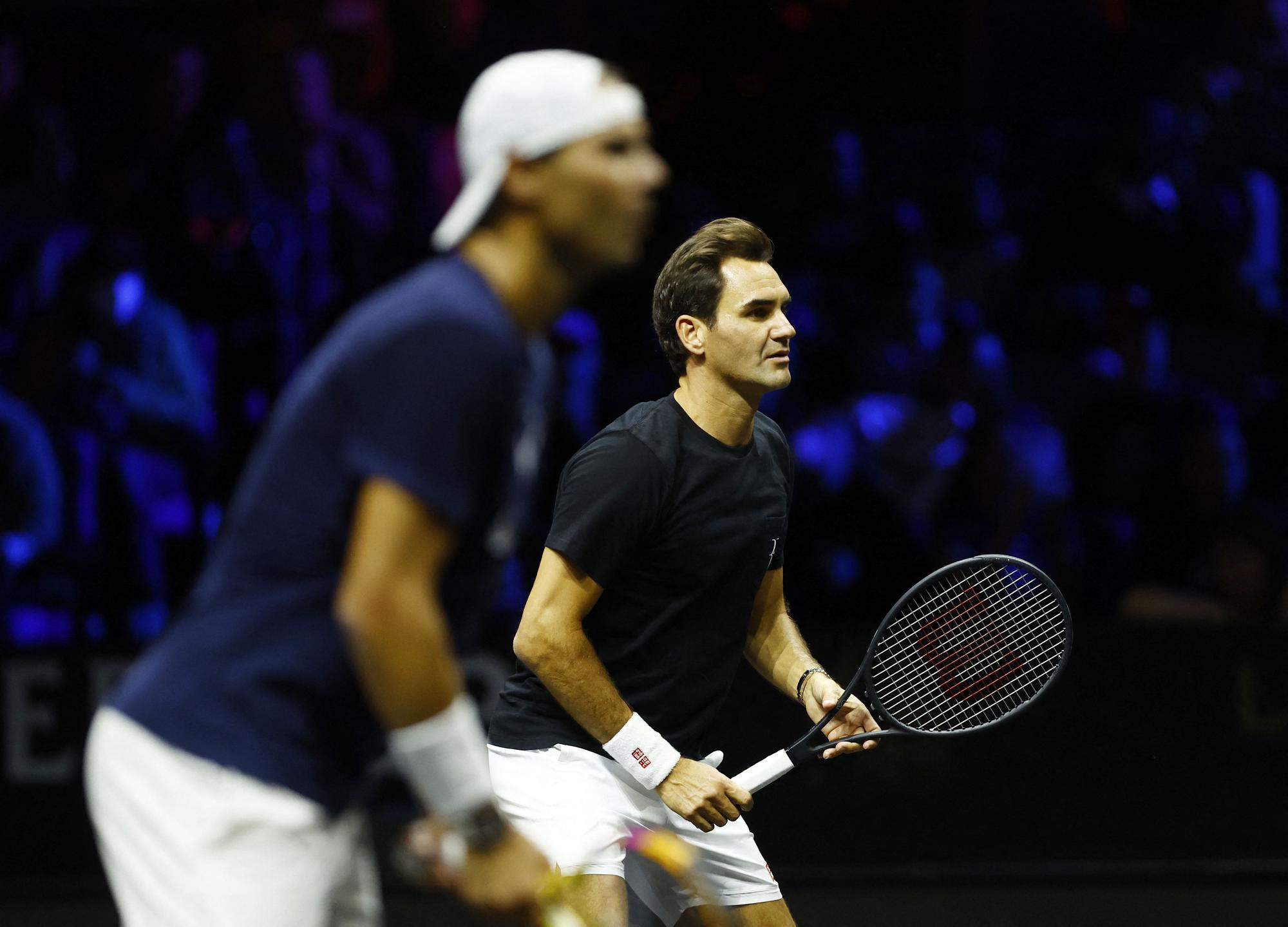 Primeras imágenes del reencuentro de Nadal y Federer en la Laver Cup 2022