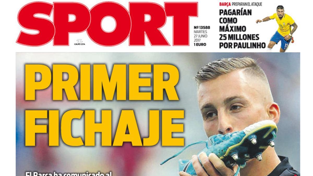 La portada de SPORT de hoy