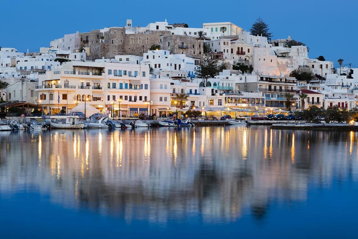 Pueblo costero en Grecia