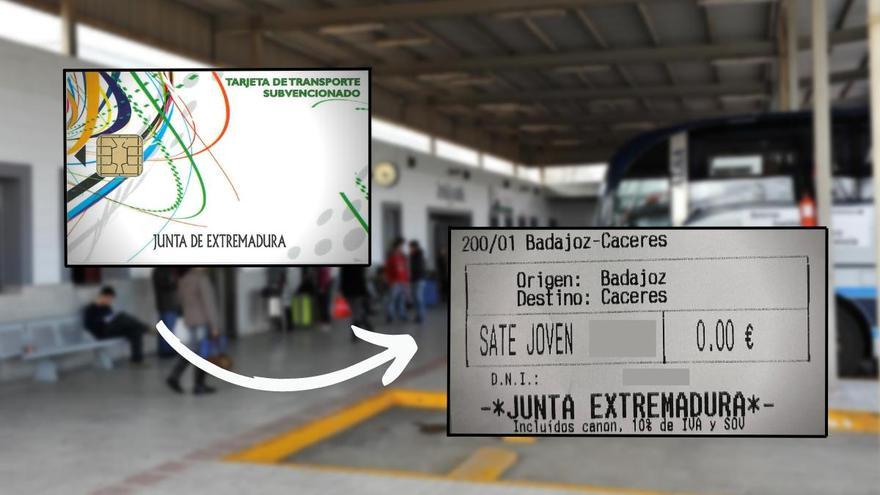 Más de 2.500 extremeños solicitan la tarjeta para viajar gratis en autobús