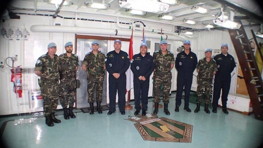 Una delegación de la Brilib XXII visita la Maritime Task Force de Unifil en Beirut