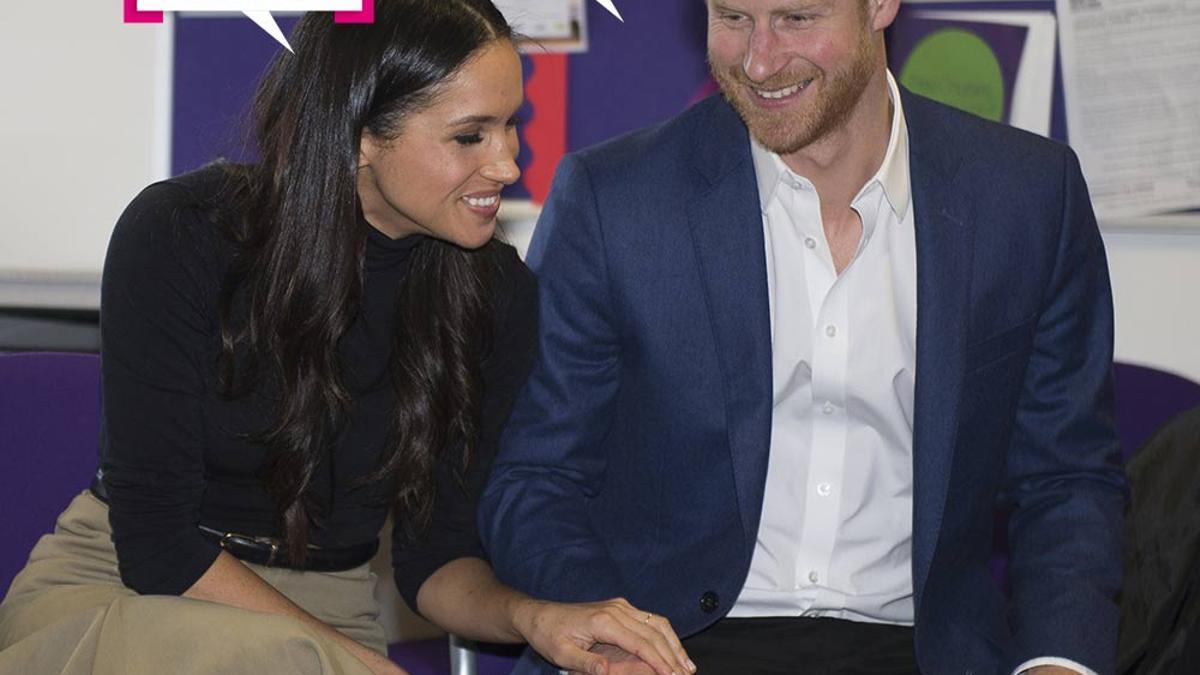 El príncipe Harry y Meghan Markle durante un acto público