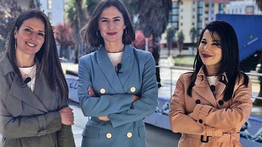 Brenda Vázquez, Elena Portela e Olaya Rivas.