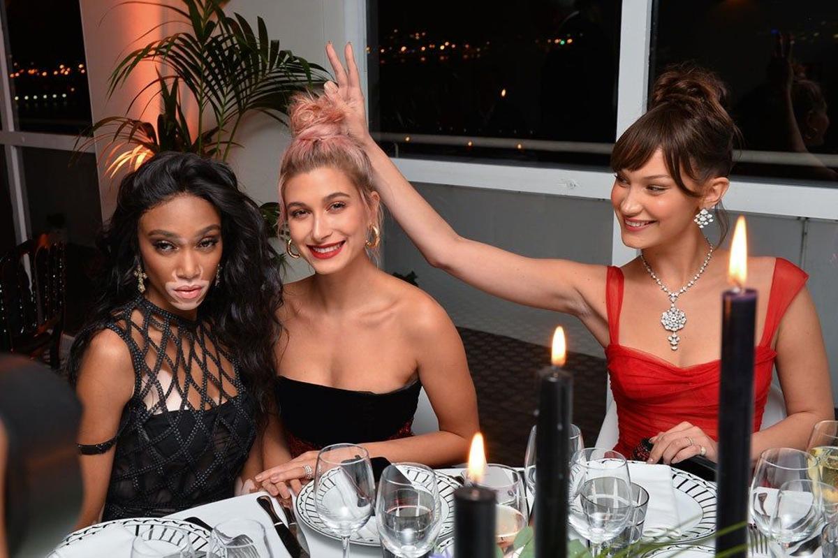 Bella Hadid, Hailey Baldwin y Winnie Harlow se divierten en Cannes