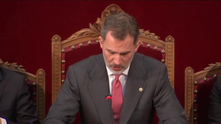 Felipe VI destaca la "legitimidad" e “independencia” de los jueces y su importancia para garantizar la "convivencia"