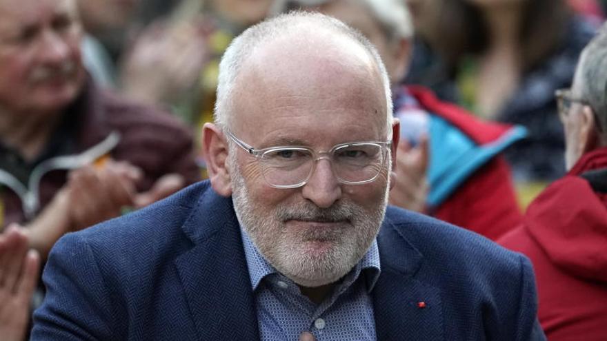 El candidato holandés Frans Timmermans.