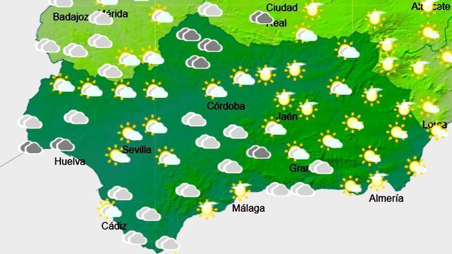 El frente esquiva Andalucía y Sevilla registrará el día más caluroso de la semana en la región