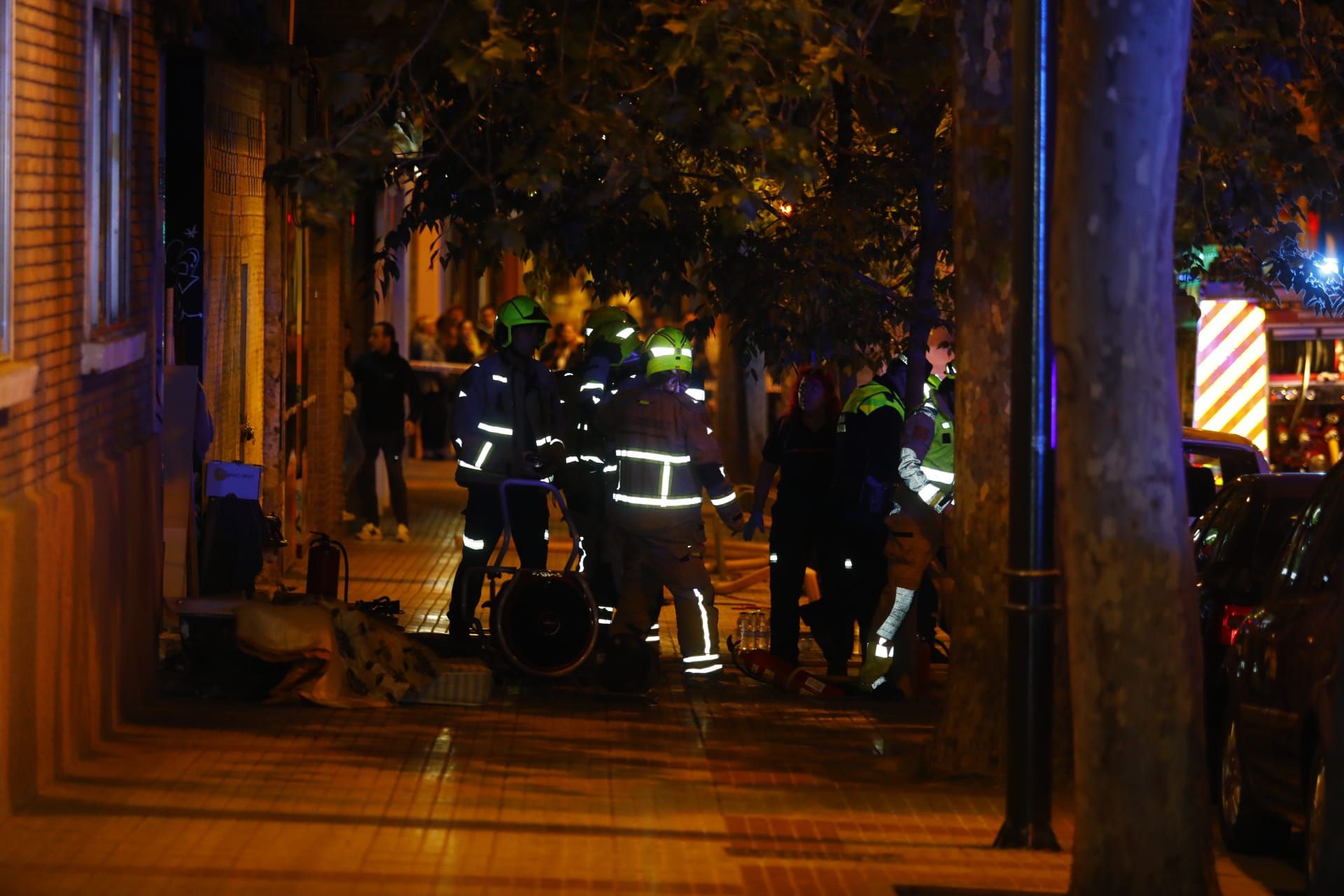 Incendio en un edificio okupado en Las Fuentes