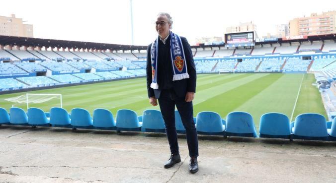 Presentación de Torrecilla como nuevo director deportivo del Zaragoza