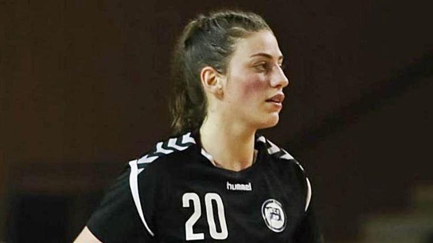 Gabriela Clausso, durante un partido.