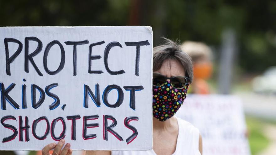 Protesta contra la Asociación Nacional del Rifle.