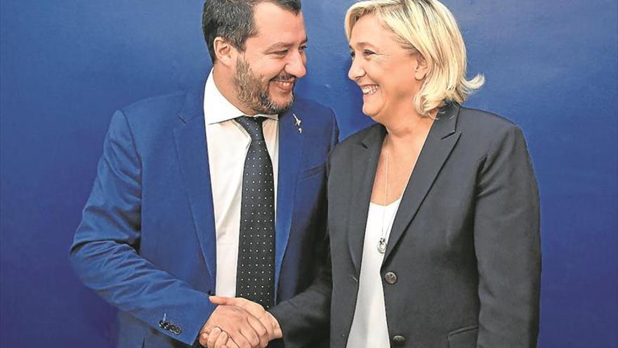 Salvini y Le Pen auguran una «revolución» de las naciones