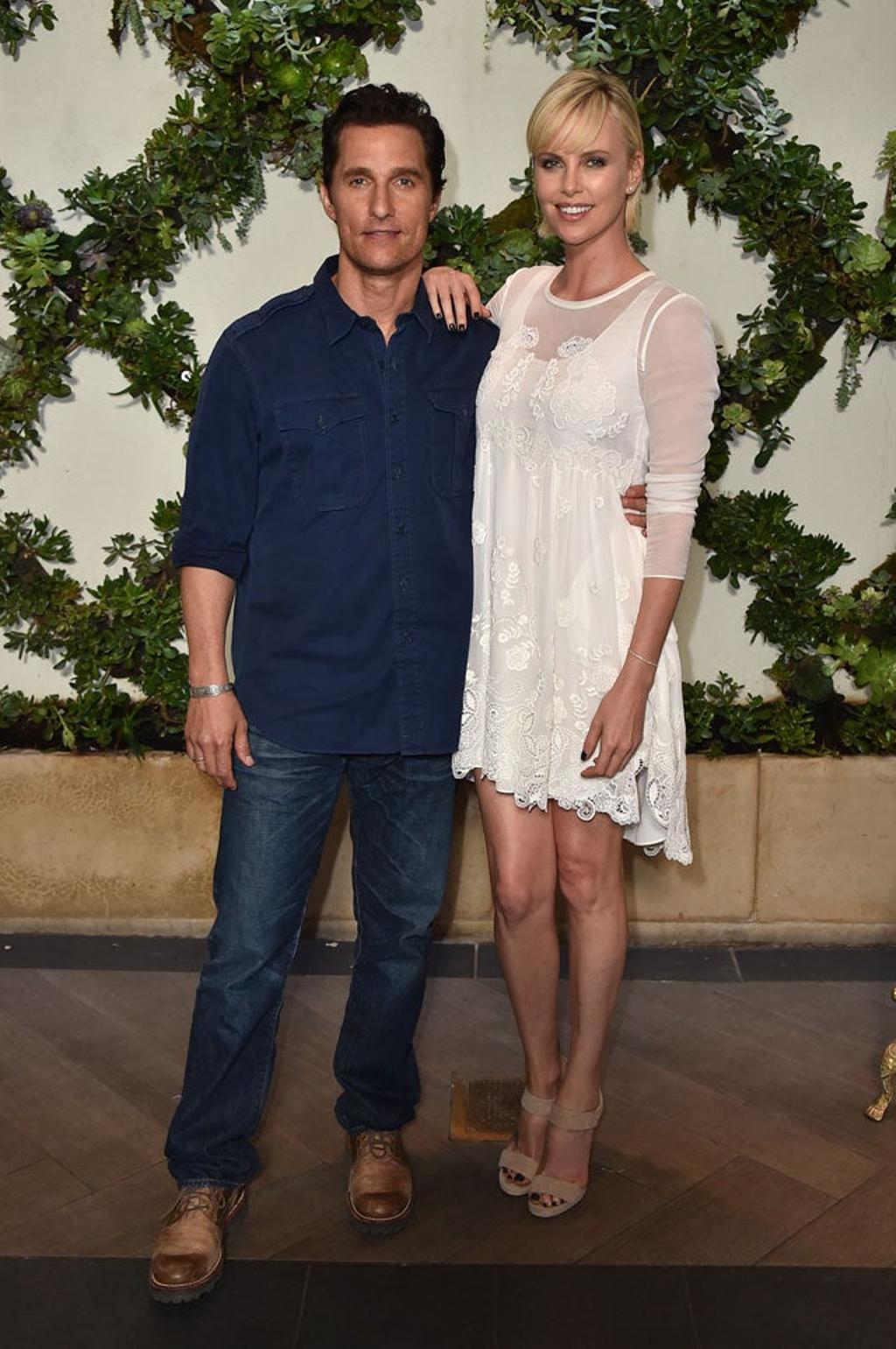Charlize Theron y Matthew McConaughey presentan su nueva película de ...