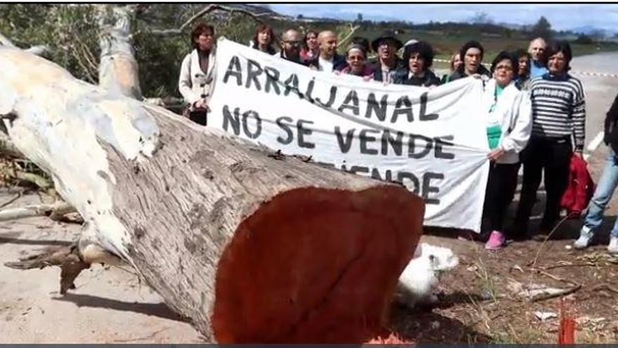 Los ecologistas en una de las protestas llevadas a cabo en Arraijanal.