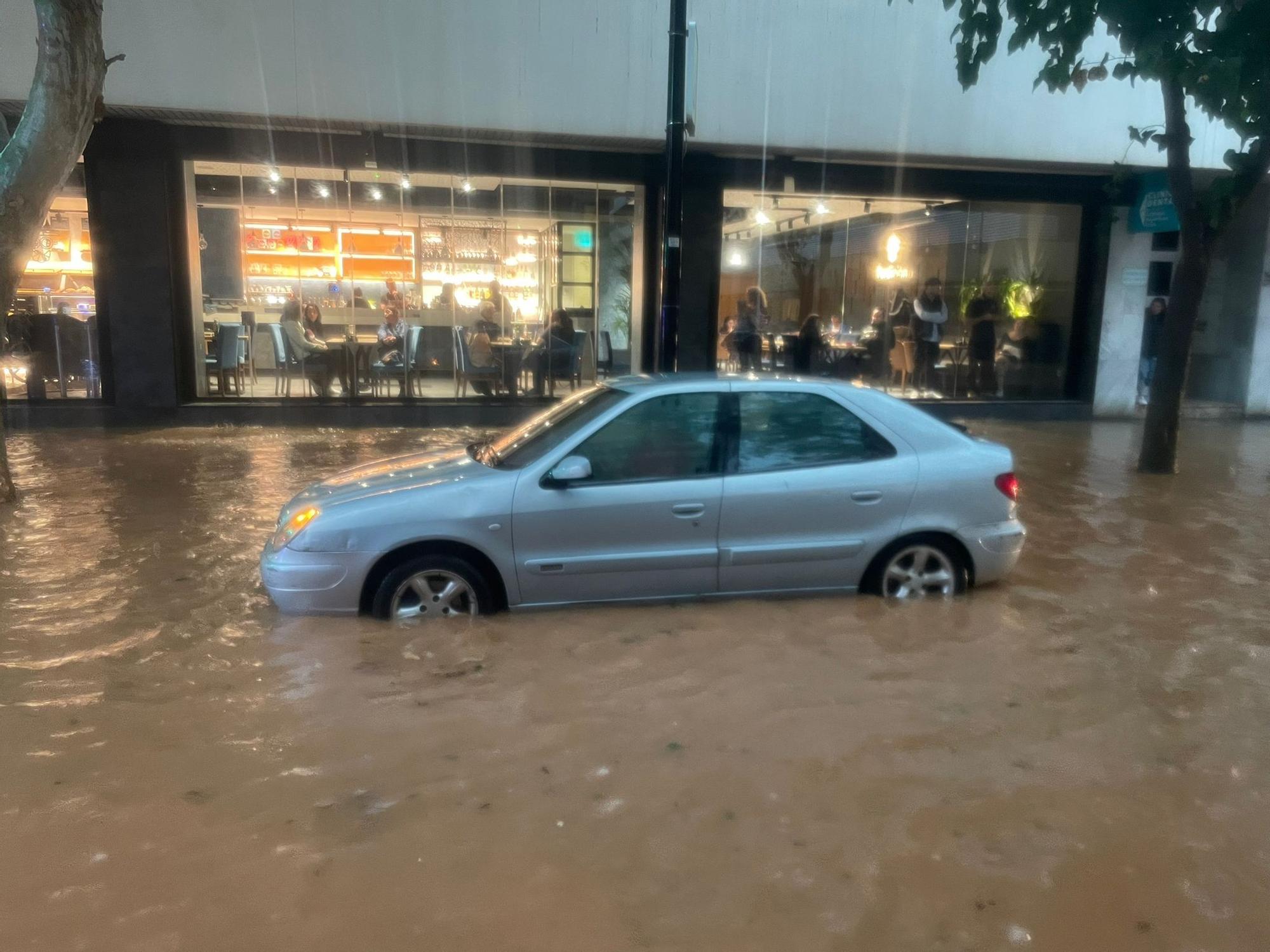 Las imágenes de la dana Alice en la tarde del sábado en Ibiza