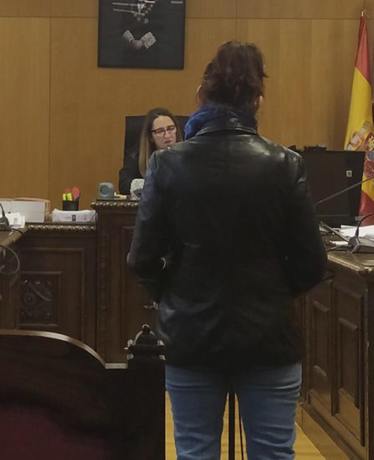 La acusada durante la vista. | FIDV