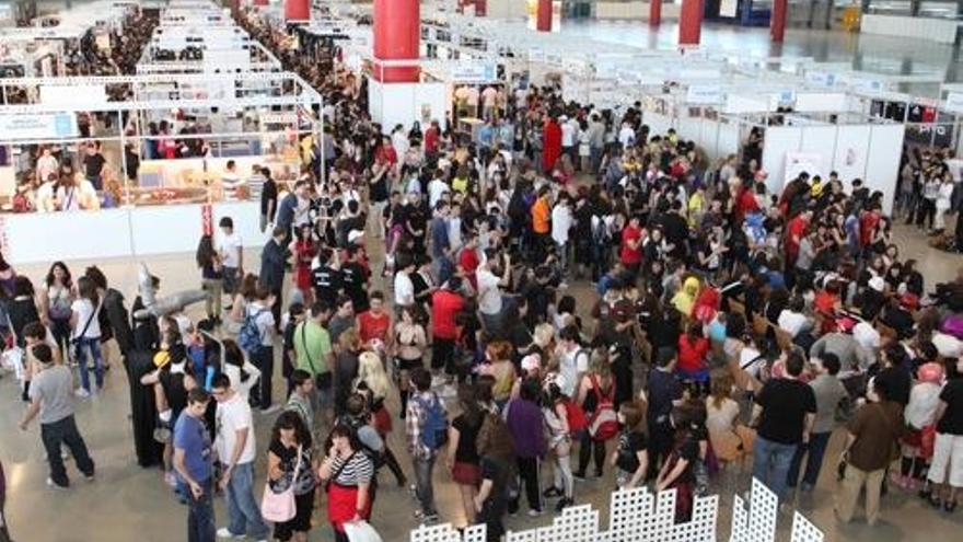 Una imagen de la apertura del Salón del Manga de Alicante, que se celebra en IFA