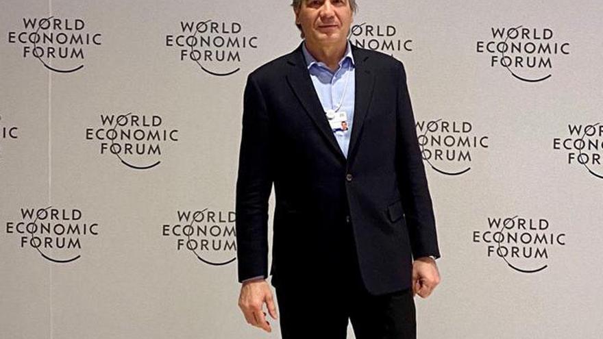 Francisco Reynés, presidente de Naturgy, en Davos.