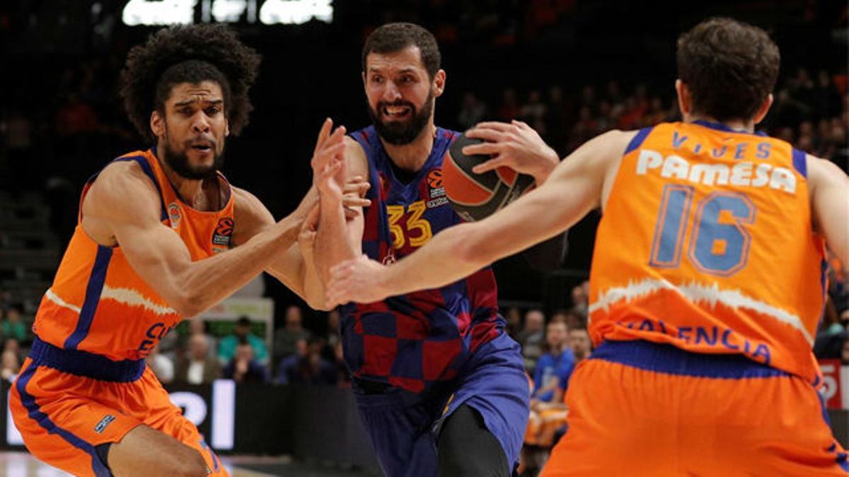 El Barça remonta al Valencia Basket con milagro final de Mirotic