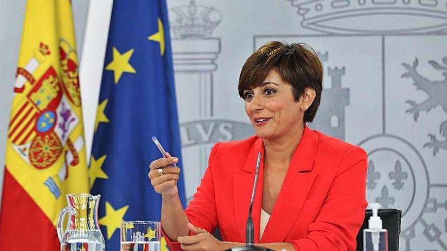 La ministra portaveu, Isabel Rodríguez, ahir | EP